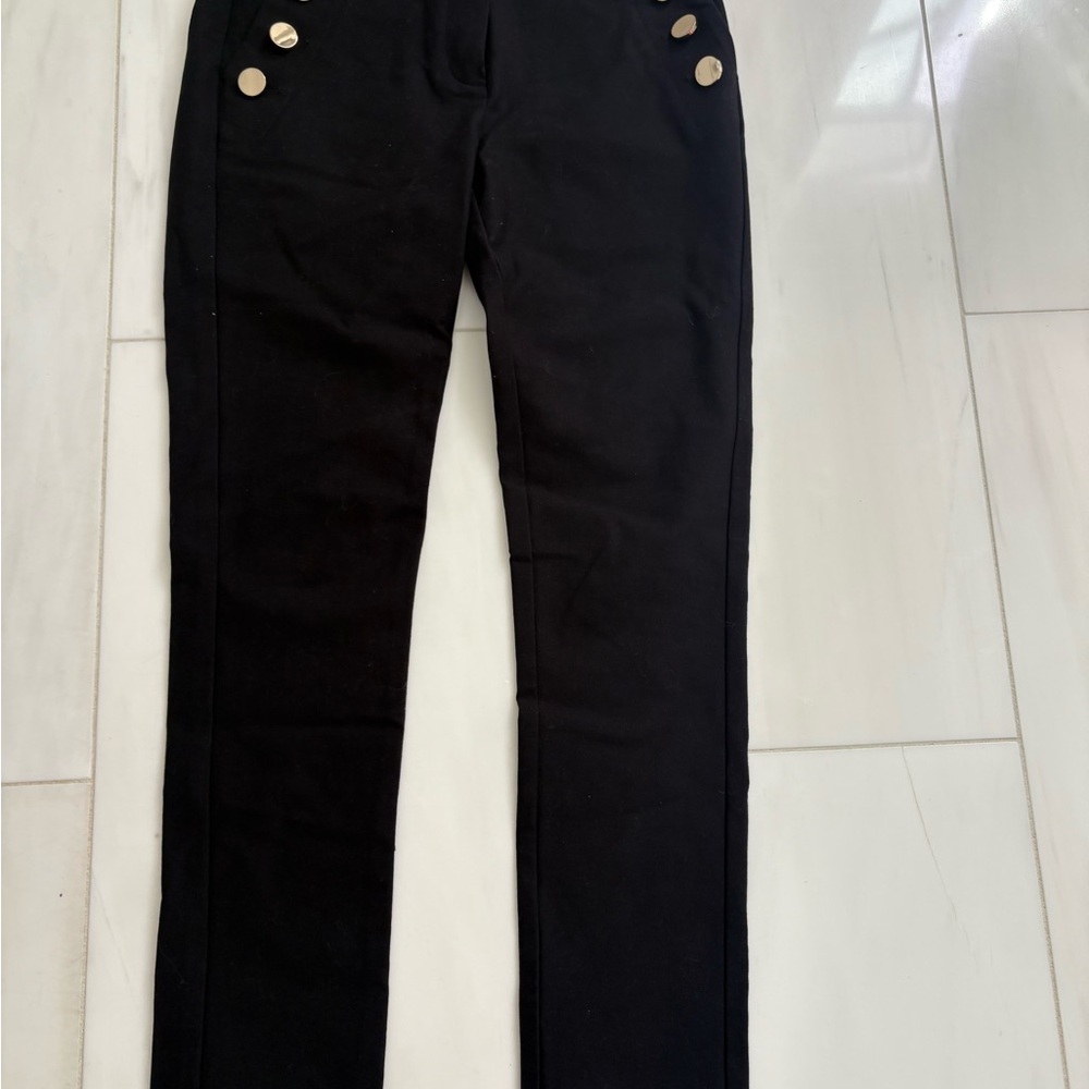 Derek Lam 10 Crosby Black Tailored High-Rise Pants